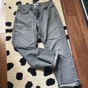 Zara Gray Boyfriend Jeans